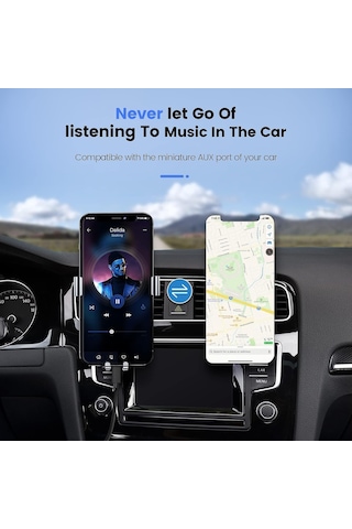 Apple Uyumlu İphone Aux Kablosu Lightning To 3.5mm Jack Çevirici Dönüştürücü Beyaz Bluetooth Gerektirmez