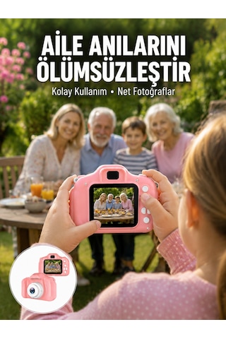 Taşınabilir Hd Dijital Kamera Video Kayıt Fotoğraf Çekim Usb Bağlantılı Şarjlı Yeni Nesil