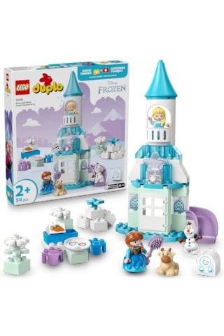 LEGO® DUPLO® │ Disney Anna ve Elsa’nın Karlar Ülkesi Şato Partisi 10455 - 2 Yaş ve Üzeri Çocuklar için Yaratıcı Oyuncak Yapım Seti (54P)