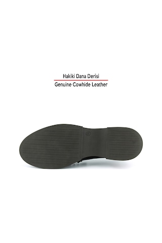 Erkan Saçmacı Max Kahverengi Rugan Hakiki Dana Derisi Trok Detaylı Günlük Loafer Ayakkabı