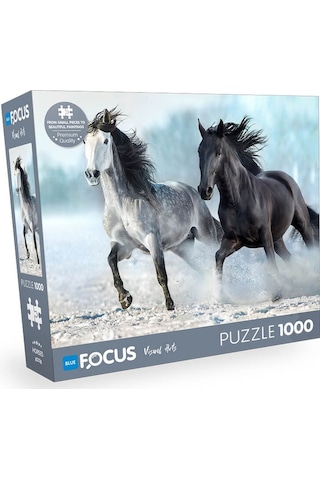 Blue Focus 1000 Parça Puzzle Horses Atlar
