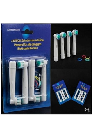 Oral-B Uyumlu Şarjlı Diş Fırçası Yedek Başlık 4 Adet