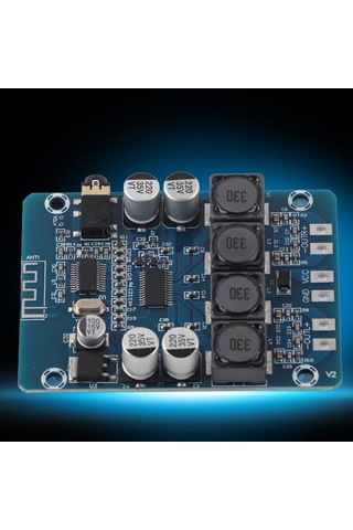 Yaleker Bluetoothlu Dijital Güç Amfi Kartı 2x30w - 3.5mm Aux Girişi, 4-8ohm Hoparlör Desteği, 8-26v Dc Giriş Aralığı