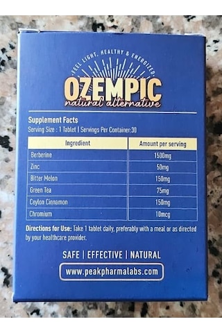 Ozempıc Natural Berberine+zinc+green Tea+bitter Melon Appetite Co