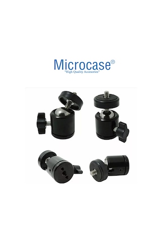 Microcase AL2983 Tripod için 360 Döner 1/4 Metal Mafsal Aparatı