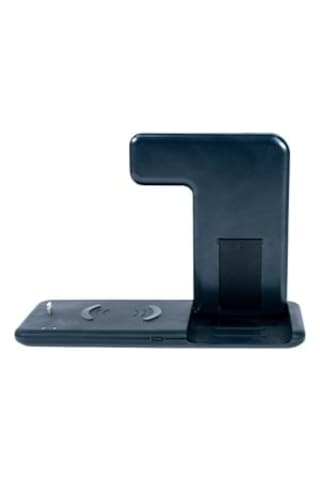 Abk-q20s Siyah 4-in-1 Kablosuz Şarj Standı Telefon, Saat, Kulak