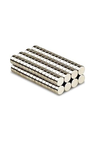 Neodyum Mıknatıs D6X3 Mm 50 Adet Silindirik Güçlü Mıknatıs