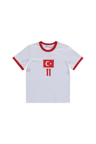 Civil Boys Türkiye Baskılı 2 Li 10-13 Yaş Takım - Pamuk Forma - Beyaz