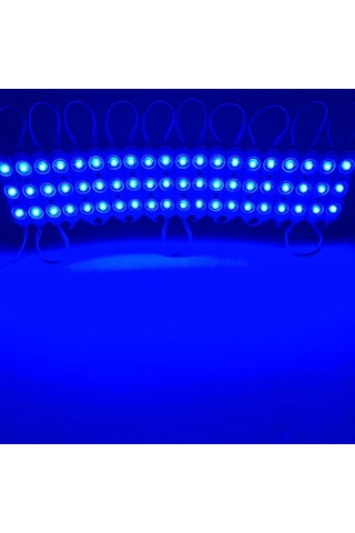20 Adet 5 Watt Mavi Işık Ip65 Modül Led, 10 Adet Magnetli, Çok Kaliteli Kırmızı Işık Modül Led Mavi