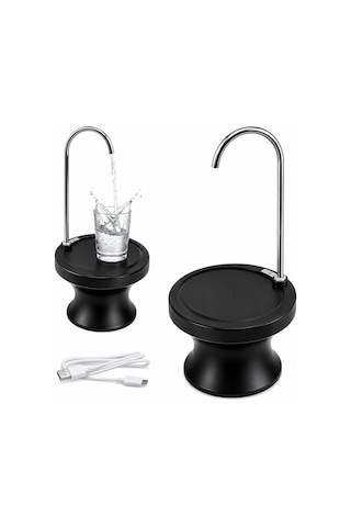 Usb Şarjlı - Otomatik Damacana Su Pompası - Stand 360 Başlık Nrx-4337 4741 Açık Mavi