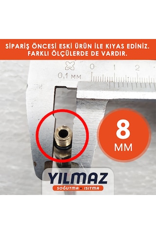 E.C.A. Batarya Bağlantı Fleksi - Hortumu. Soğuk Ve Sıcak - 45Cm . M8 Kırmızı - Mavi