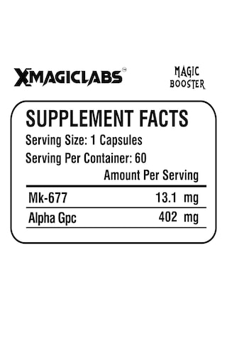 Xmagıclabs Magıc Booster Mk677 İbutamoren - Alpha Gpc 60 Caps Aromasız