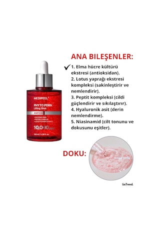 Medipeel Phyto Exosome Pdrn Lifting Shot Ampoule 100 Ml Pdrn'li Peptid Lifting Ampulü