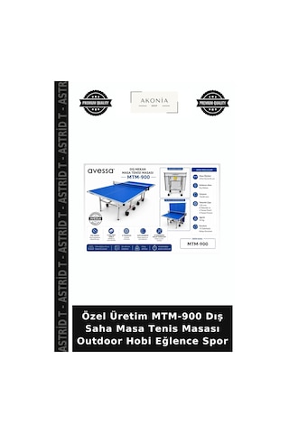 Özel Üretim Mtm-900 Dış Saha Masa Tenis Masası Outdoor Hobi Eğlence Spor