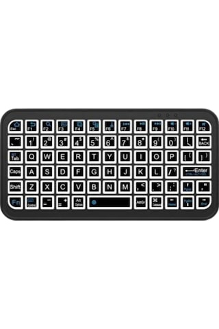 Mini Kablosuz Bluetooth Klavye Usb Şarjlı Taşınabilir Klavye Lazer