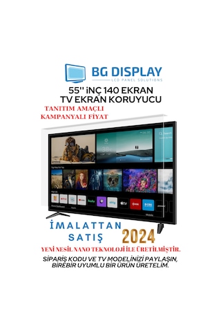 Bg Display 55 İnç 140 Ekran Tv Ekran Koruyucu