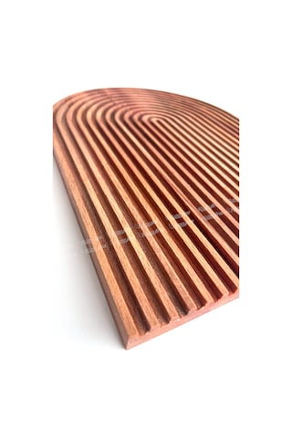 Gökkuşağı Desenli Dalgalı Ahşap Sunum Tabağı Büyük Boy 33x24 Cm Doğal Kayın Ağacı - Kl-ag52t52a Ahşap
