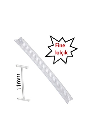 Şeffaf Fine 11milimetre / 1,10cm Etiketleme Kılçığı 1000 Adet