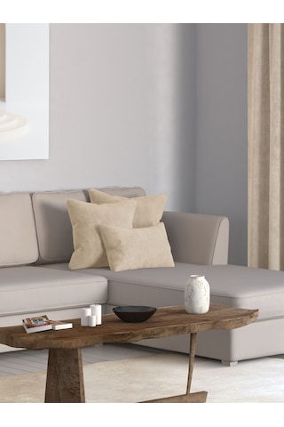Br Perle Home Daily Series Bej Rengi Kırlent Yastık Kılıfı Bej