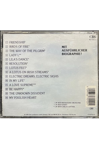 Plak Değildir Cd Dir Cd John Mclaughlin Greatest Hits Cd