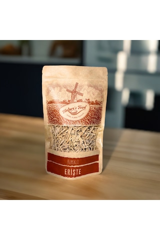 Kepekli Erişte 400gr Kepekli Buğday Unu, Buğday Kepeği, Yumurta, Süt Az Tuzlu