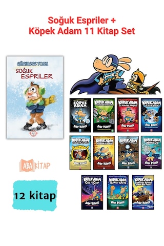 Soğuk Espriler + Köpek Adam 11 Kitap Set, Köpek Adam Serisi Seti, Soğuk Espriler + Köpek Adam 11 Kitap Set, Köpek Adam Serisi Seti,