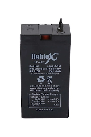 Mep Lightex Lt-41n 4v 1.0ah Işıldak Fener Aküsü Najmaddin