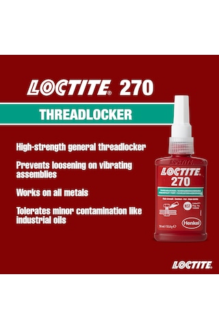 Loctite 270 Yüksek Mukavemetli Civata / Vida Sabitleyici 250ml