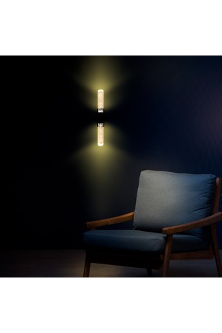 Bubblelight Medium Şık Tasarım Modern Ledli Aplik Siyahelektrikli Siyah