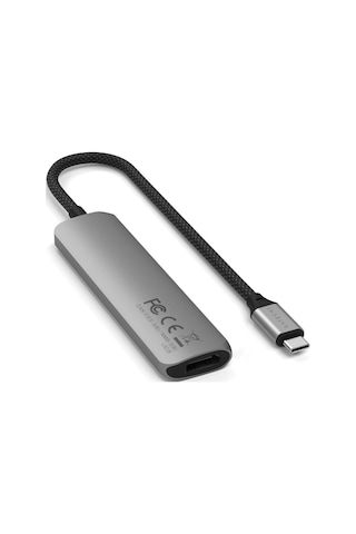 Satechi 4 İn 1 Usb-c Slim Multiport Adaptör 4k Uzay Grisi St-p4sm