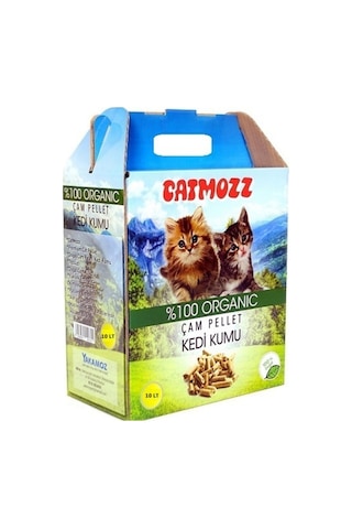 Catmozz Doğal Organik Çam Peleti Kedi Kumu 10 L