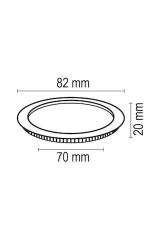Forlife Yuvarlak Slim Kasa Led Panel Armatür Saten 3w G.ış...