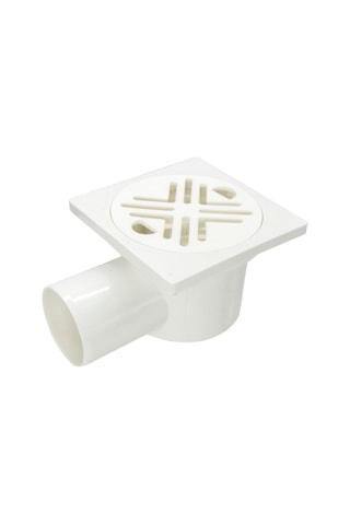 Mesa Teknik Yandan 50 MM Çıkış Koku Önleyici Plastik Yer Süzgeci 10 x 10 CM