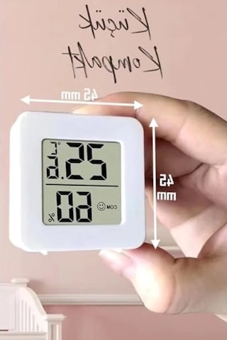 Mini Sıcaklık Ve Nem Ölçer, Lcd Ekranlı