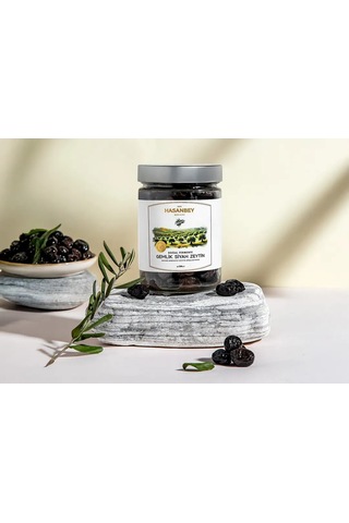 Hasanbey Doğal Fermente Siyah Zeytin 500 Gr