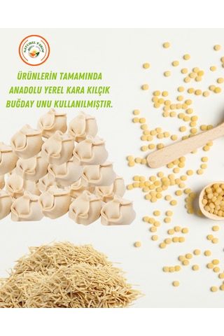 Naturel Fırınlanmış Vegan Boncuk Mantı 500 Gr X 2 Adet