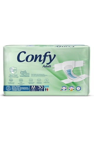 Confy Adult Yetişkin Bez Straıght Medıum Jumbo 30 Lu