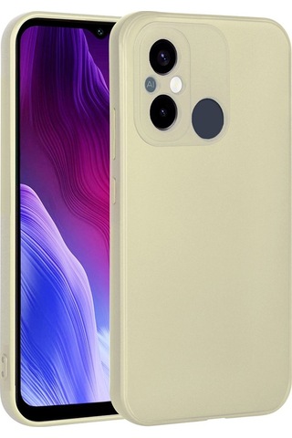 Xiaomi Redmi 12c Kılıf Zore Premier Silikon Kapak Gold