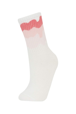 DeFacto Kız Çocuk 2'li Pamuklu Uzun Çorap E6275A8NSKR1