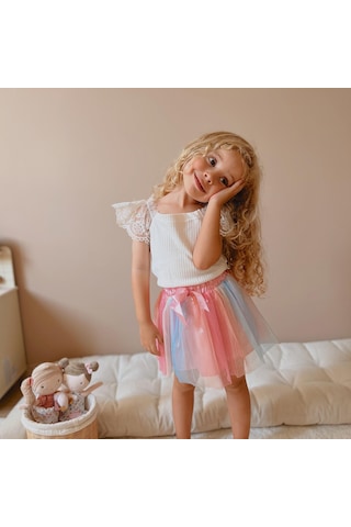 Gökkuşağı Pullu Etek 001