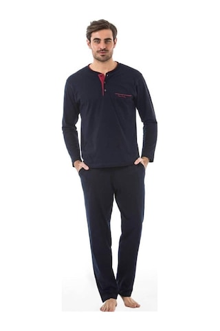 Pierre Cardin 5560 Erkek Çeyizlik Beşli Rop Pijama Takım - Lacivert Lacivert