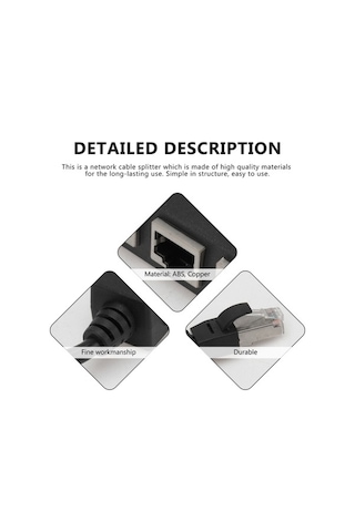 Ebitda Rj45 Ağ Adaptörü, Ethernet Ağ Dönüştürücü, 1-4 Rj45, Kablosuz Cihazlar İçin