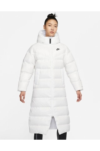 W Nsw Tf City Beyaz Kadın Mont Geniş Kalıp Dh4081100 Beyaz