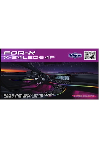 Foxus For-x X-24led64p 64 Renk Sesli Komutlu Ambians Led Diğer