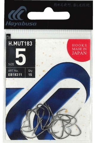 Hayabusa Hmut 183 Circle Dövme Olta İğnesi 15li Paket Nikel - No-1-0 1/0 Numara