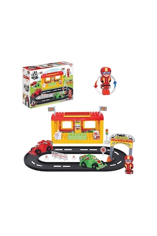 Dede Oyuncak Lego Yarış Istasyonu 46 Parça Okul Öncesi Eğitici Oyun