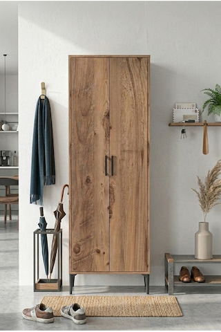 Harmony Ayakkabılık 65x190x37 Cm Atlas Çam Modern Tasarım Antrasit