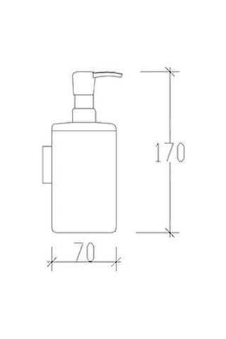 Tema Banyo Silva Sıvı Sabunluk Paslanmaz Krom Montajlı 81205