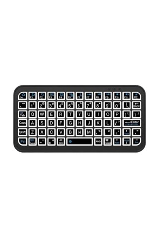 Kompakt Siyah Rgb Işıklı Bluetooth Mini Klavye 85768715