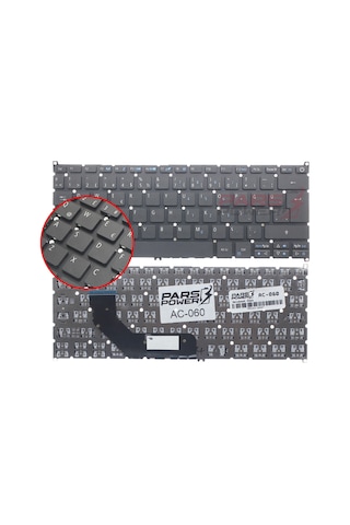 Acer Uyumlu Swift 3 Sf314-52-32Pc Klavye Siyah Tr Siyah